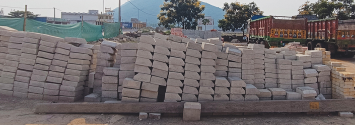 Concrete product production area